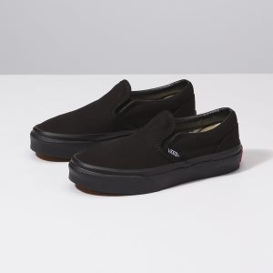 Vans Kiz Çocuk Kaykay Ayakkabısı Slip-On Siyah | 36345-527